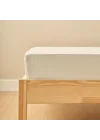 BELLA MAISON Basic Ranforce Düz%100 Pamuk Ranforce Çarşaf, Krem, King Size (260x280 cm)