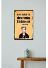Ben Aşkın Ve Devrimin Kadınıyım Retro Vintage Ahşap Mdf Tablo