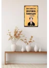 Ben Aşkın Ve Devrimin Kadınıyım Retro Vintage Ahşap Mdf Tablo