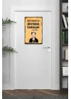 Ben Aşkın Ve Devrimin Kadınıyım Retro Vintage Ahşap Mdf Tablo