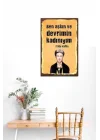 Ben Aşkın Ve Devrimin Kadınıyım Retro Vintage Ahşap Mdf Tablo
