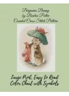 Benjamin Bunny by Beatrix Potter Counted Cross Stitch Pattern: Large Print, Easy to Read Color Chart With Symbols, Nursery Cross Stitch