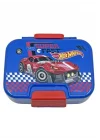 Bento 1030ml Lunchbox HotWheels Lisanslı Tek Katlı 2 Bölmeli Paslanmaz Çelik Sefer Tası Yemek Kutu