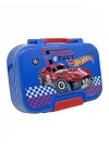 Bento 1030ml Lunchbox HotWheels Lisanslı Tek Katlı 2 Bölmeli Paslanmaz Çelik Sefer Tası Yemek Kutu