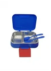 Bento 1030ml Lunchbox HotWheels Lisanslı Tek Katlı 2 Bölmeli Paslanmaz Çelik Sefer Tası Yemek Kutu