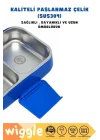 Bento 1030ml Lunchbox Sonic Lisanslı Tek Katlı 2 Bölmeli Paslanmaz Çelik Sefer Tası Yemek Kutu