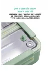 Bento 1100ml Lunchbox Tek Katlı 2 Bölmeli Paslanmaz Çelik Sefer Tası Yemek Kutusu (Yeşil)