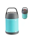Bentopia Paslanmaz Çelik Yemek Termosu - 450 ml- Bebek Mama Saklama Termosu (Mavi)
