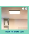Beyaz Akıllı Sıva Üstü RGB Kare Panel Tavan Armatürü 36 Watt