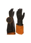 Mey İthalat® Beybi H2 45EXT Korun Tırtıklı Uzun Siyah Eldiven No:11
