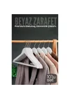 Mey İthalat® 10lu Lüks Beyaz Elbise Ceket Askısı - Ergonomik & Kaymaz Plastik Askı Seti -  Ahşap Görünümlü