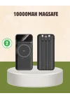 Mey İthalat® 10000 mAh Kablosuz Powerbank – 15W Hızlı Şarj,  Type-C Çoklu Çıkışlı