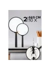 Mey İthalat® 10X Büyüteç 6 ve 9 cm 2 li SET