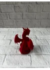Mey İthalat® 12 cm Kırmızı Ejderha Figürü Koleksiyonluk Dekoratif Biblo