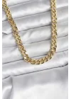 Mey İthalat® 14K Gold Renk Kaplama Kalın Zincir Model CM Kadın Kolye