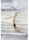 Mey İthalat® 14K Gold Renk Kaplama Zincir Model CM Kadın Bileklik