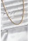 Mey İthalat® 14K Gold Renk Kaplama Zincir Model CM Kadın Kolye