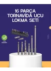 Mey İthalat® 16 Parça Bits ve Adaptör Seti Vidalama Tamir Bakım Seti
