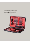 Mey İthalat® 17 Parça Profesyonel Manikür Pedikür Seti Paslanmaz Çelik Siyah Kutu
