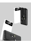 Mey İthalat® 20.000mAh PD Powerbank LED Işık LCD Ekran Dahili Kablo Çoklu Giriş