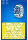 Mey İthalat® 2025 Model Yuvarlak Ekran Android ve İOS Uyumlu GPS Takibi Yapabilen Akıllı Saat