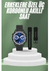 Mey İthalat® 2025 Model Yuvarlak Ekran Android ve İOS Uyumlu GPS Takibi Yapabilen Akıllı Saat