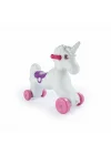 Mey İthalat® 2509 Tekerlekli Unicorn Sallanan At -Dolu