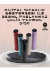 Mey İthalat® 250ml LED Ekranlı Paslanmaz Çelik Akıllı Termos