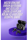 Mey İthalat® 2.Nesil Pro Ekranlı Sesli Görüşme Yapabilen Kablosuz Bluetooth Kulaklık