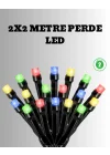 Mey İthalat® 2x2 Metre Pil ile Çalışan Perde LED Işık – 8 Modlu Dekoratif
