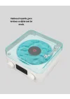 Mey İthalat® 3-1 Kablosuz Bluetooth Hoparlör – Gece Lambalı, Saatli, Retro Tasarım