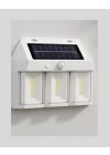 Mey İthalat® 3 in 1 Solar Duvar Lambası – IP65 Su Geçirmez, Hareket Sensörlü