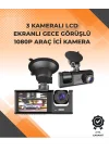 Mey İthalat® 3 Kameralı Dashcam Sistem – Geri Görüş Yardımı, Park Koruması ve G-Sensör