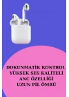 Mey İthalat® 3 Kordonlu Dokunmatik Ekran Akıllı Saat ve 2.Nesil Kablosuz Bluetooth Kulaklık ANC/ENC