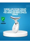 Mey İthalat® 3 Modlu Boyun ve Yüz Bakım Cihazı – EMS, Temizleme, Sıcak Masaj ve Renkli Işık Terapi Özellikli