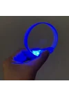 Mey İthalat® 3 Modlu Pilli LED Işıklı Esnek Parti Bilekliği Mavi