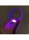 Mey İthalat® 3 Modlu Pilli LED Işıklı Esnek Parti Bilekliği Mor