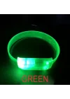 Mey İthalat® 3 Modlu Pilli LED Işıklı Esnek Parti Bilekliği Yeşil