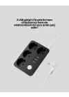 Mey İthalat® 3 USB Çıkışlı 4’lü Akıllı Priz 2500W 2 Metre Kablo