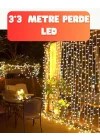 Mey İthalat® 300 LED Perde Işık – Sıcak Beyaz Dekoratif Aydınlatma