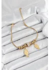 Mey İthalat® 316L Çelik Gold Renk Balık Model Kadın Bileklik