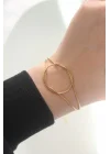 Mey İthalat® 316L Çelik Gold Renk Düğüm Model Bileklik