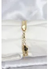 Mey İthalat® 316L Çelik Gold Renk Pullu Zincir Model Kadın Bileklik
