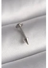 Mey İthalat® 316L Çelik Gümüş Renk Çivi Model Piercing