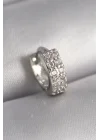 Mey İthalat® 316L Çelik Gümüş Renk Zirkon Taşlı Tragus Piercing