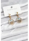 Mey İthalat® 316L Çelik Halka Kelebek Kadın Küpe