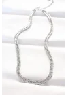 Mey İthalat® 316L Çelik Silver Renk Balık Sırtı Zincir Kolye