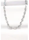 Mey İthalat® 316L Çelik Silver Renk Gemici Zincir Kolye