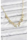 Mey İthalat® 316L Çelik Zincir Gold Renk Kadın Kolye
