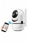 Mey İthalat® 360° Full HD Akıllı Kamera Hareket Sensörlü Wifi Kamera Çocuk Güvenlik Kamerası